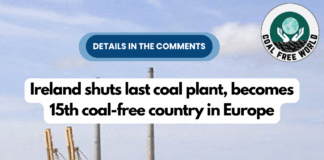 Ireland shuts last coal plant, becomes 15th coal-free country in Europe
