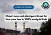 China’s new coal plant permits set for four-year low in 2025, analysis finds
