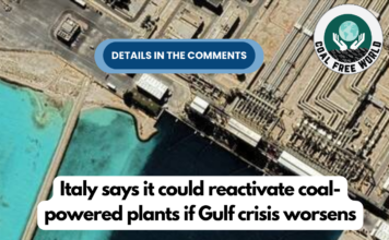 Italy says it could reactivate coal-powered plants if Gulf crisis worsens