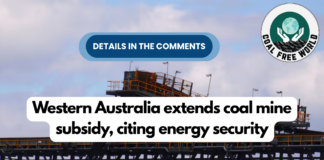 Western Australia extends coal mine subsidy, citing energy security