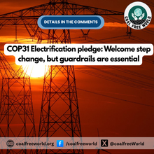 COP31 Electrification pledge: Welcome step change, but guardrails are essential