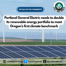 Portland General Electric needs to double its renewable energy portfolio to meet Oregon’s first climate benchmark