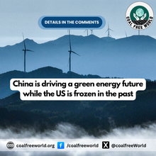 China is driving a green energy future while the US is frozen in the past